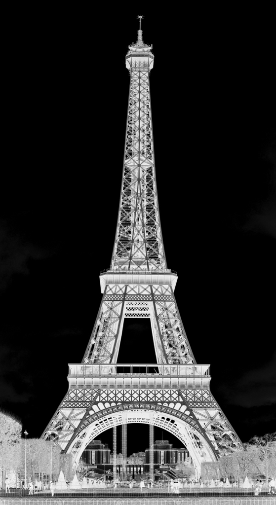 The Black Tour Eiffel Mural - WYNIL by NumerArt Wallpaper and Art