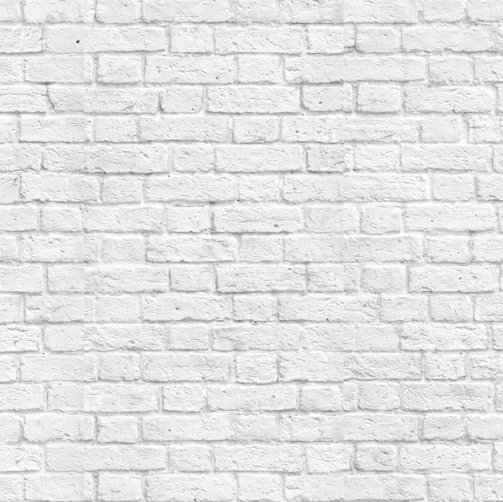 Classic White Bricks Wallpaper - WYNIL by NumerArt Wallpaper and Art