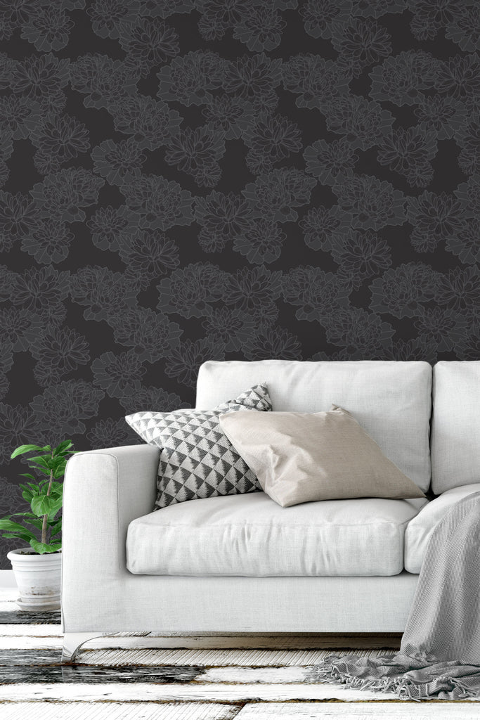 Plena Monochrome Wallpaper - WYNIL by NumerArt Wallpaper and Art