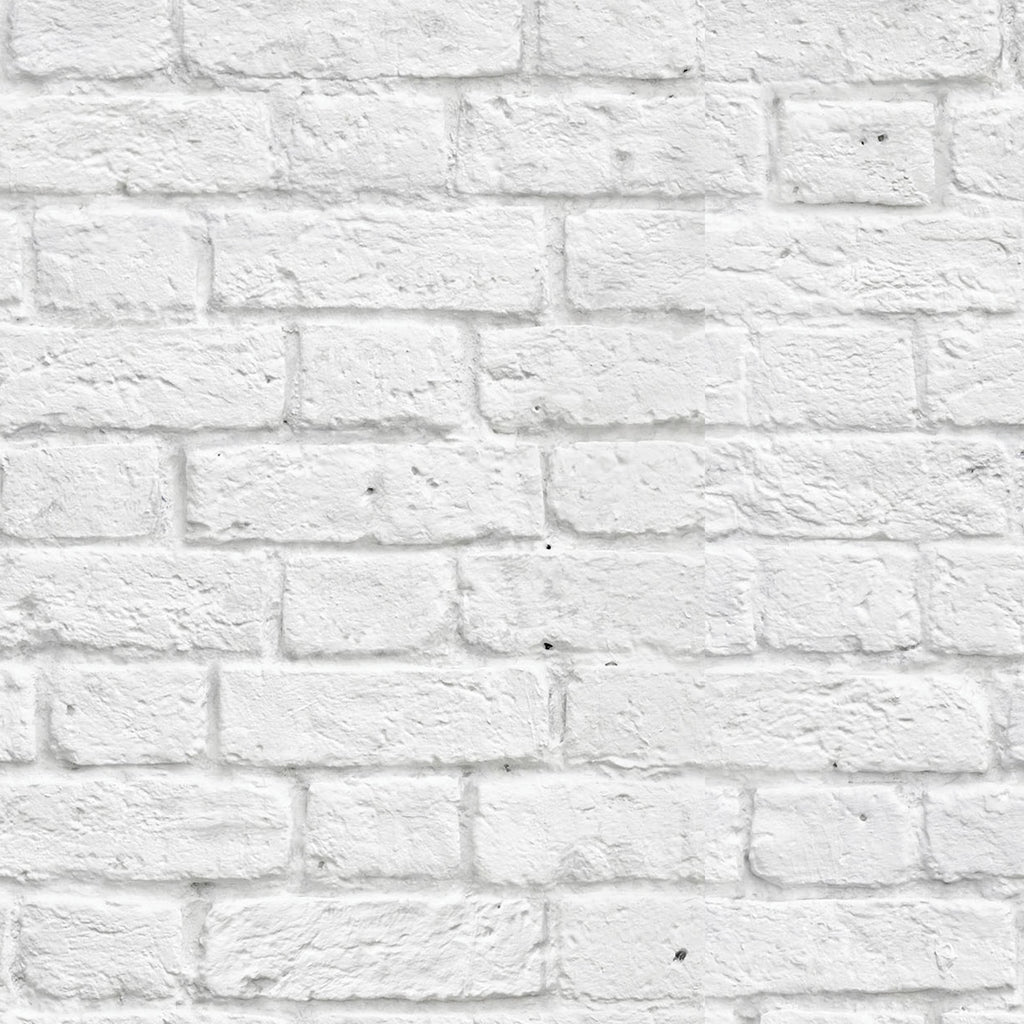 Classic White Bricks Wallpaper - WYNIL by NumerArt Wallpaper and Art