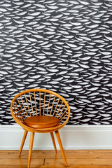 Sardines Charcoal Wallpaper