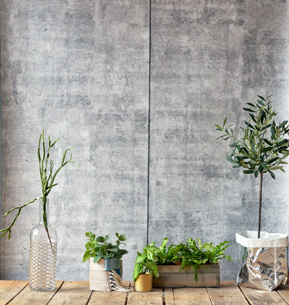 Concrete Smooth Wallpaper - WYNIL by NumerArt Wallpaper and Art